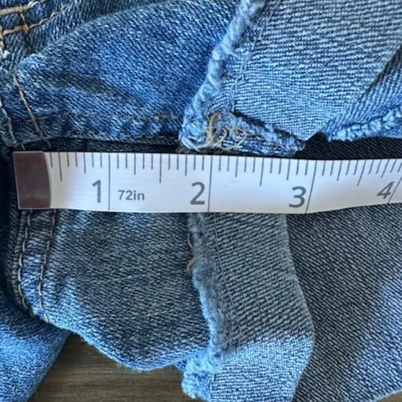 Mudd Light Denim Patchwork Jean Short   8462 - Picture 8 of 8